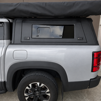 Pet door for Summitshell Adventure truck bed cover, aluminum alloy side door, black